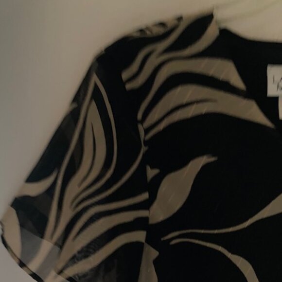 HONOLULU LAUREN MICHELE MADE IN HAWAII ALOHA TOP BLOUSE CALLA LILY SWEET SEXY L - Picture 4 of 10